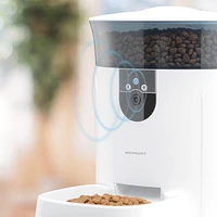 Merkury Innovations 7L Smart Wi-Fi Pet Feeder + Camera, Smart Wi-Fi Pet Feeder+Camera