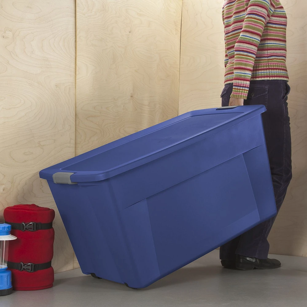 Sterilite 170 L Latch Tote Box- Blue, 170L