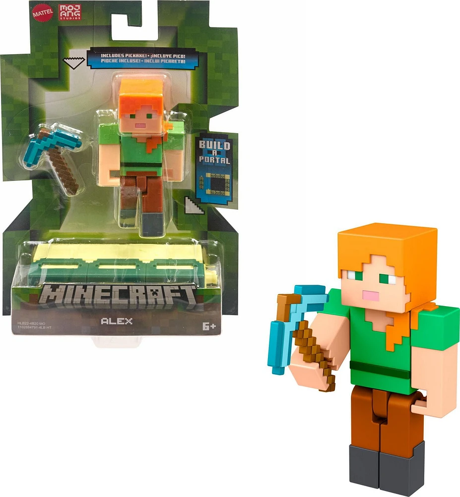 Minecraft Toys 3.25-inch Alex Action Figure Collection