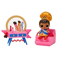 LOL Surprise OMG House of Surprises Beauty Booth Playset with Her Majesty Collectible Doll