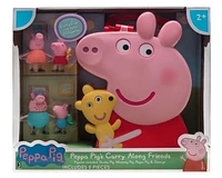 Peppa Pig - 4 Figure Carry Case (12",1fig) (Peppa w/Teddy)