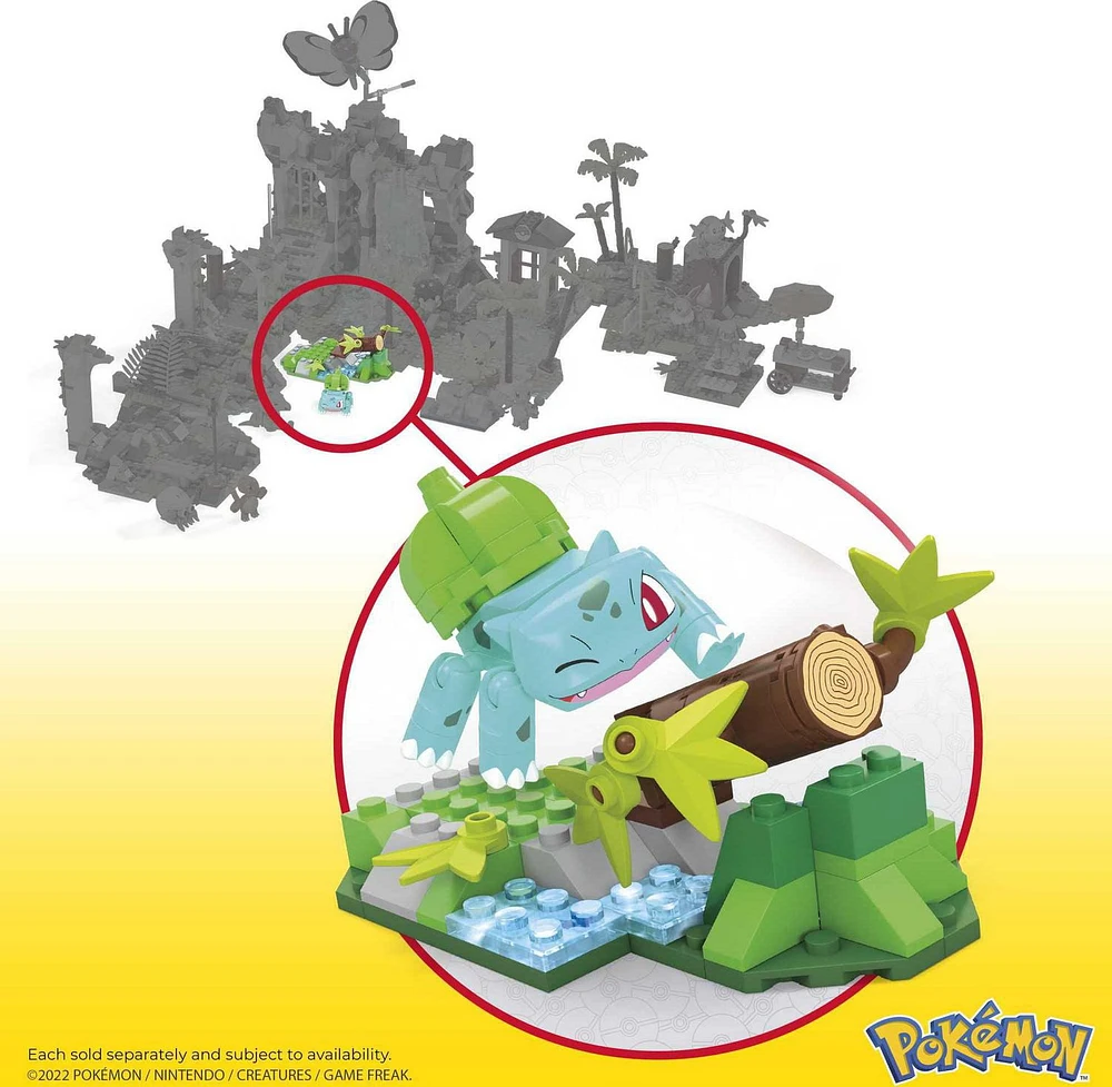 MEGA Pokémon Bulbasaur's Forest Trek Building Set - 82 Bricks