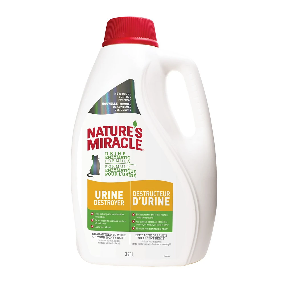 Nature’s Miracle Destructeur D'Urine pour Chat, 3.78L Pour