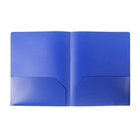 Pen+Gear Poly Twin Pocket Portfolio, 11 2/5 x 9 1/3 inch