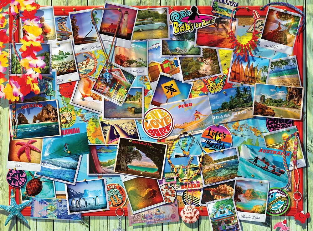 Buffalo Games - Classic Collage - Beaches around the Globe - 1000 Piece Jigsaw Puzzle