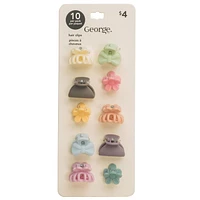 George 10 pack hair clips, George 10 pack hair clip