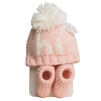 So Dorable Hat and Booties, hat and booties