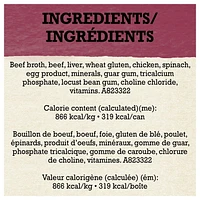Beyond Recette de Boeuf Élevé dans une Ferme et d'Épinards, Nourriture Humide pour Chiens 354 g 7"x13"