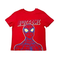 Toddler Boys Marvel Awesome Spidey Short Sleeve T-Shirt