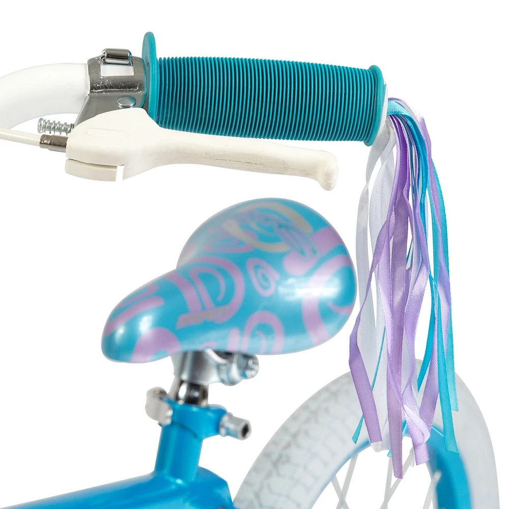 Hyper SWIRL 16" Bike, with Training Wheels, Teal