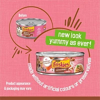 Friskies Riche en Sauce Bouchées avec Saumon en Sauce Savoureuse Nourriture pour Chats 156g