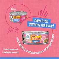 Friskies Shredded Chicken & Salmon Dinner, Wet Cat Food 156g, 156 g