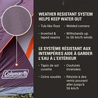 Coleman 4-Person Skydome Camping Tent, Blackberry