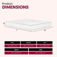 Primo International Solar 9in Pocket Coil Mattress in a Box