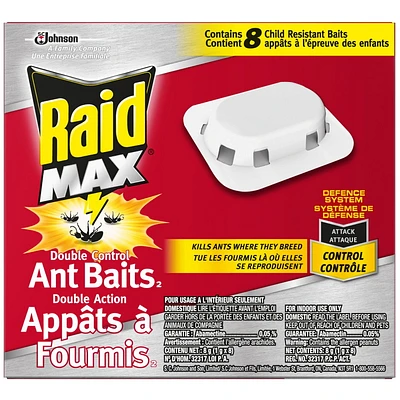 Raid Max Ant Baits Ant Killer and Trap, 8 Baits