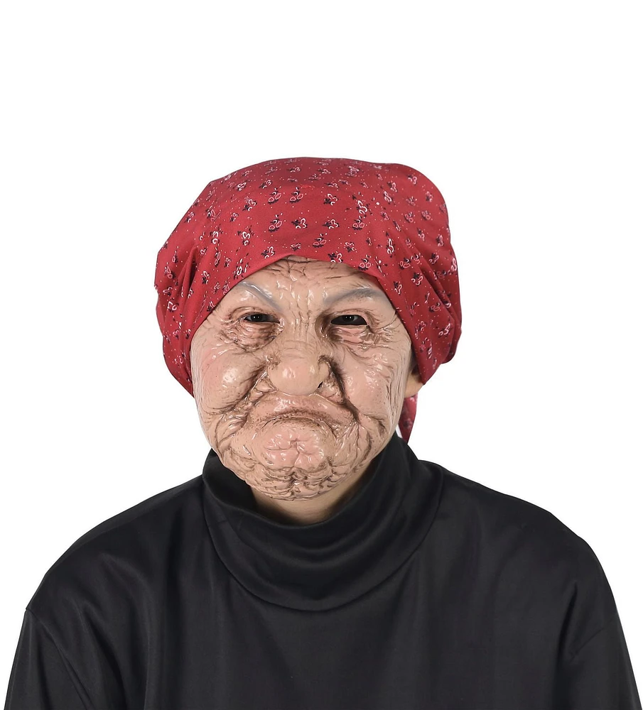 Way to Celebrate Adult Unisex Halloween Old Nanna Mask Costume Accessory