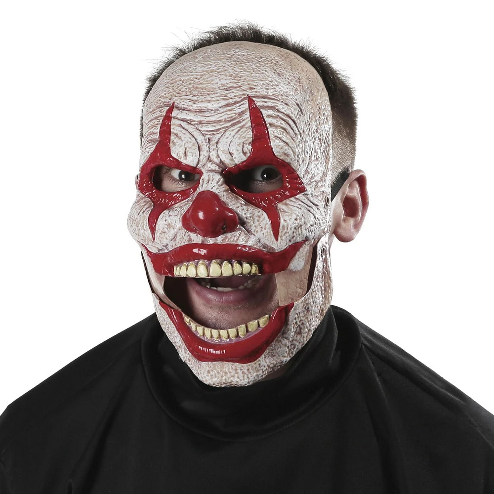 Way to Celebrate Adult Unisex Halloween Jabber Jaw Clown Mask Costume Accessory