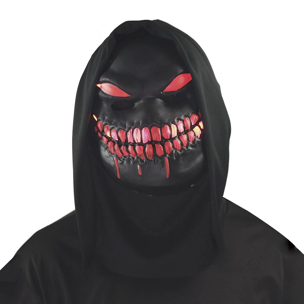 Way to Celebrate Adult Unisex Halloween Light Up Red Nightstalker Mask Costume Accessory