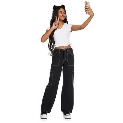 My Sister's Closet Girls' D-Ring Utility Cargo Pant