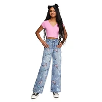 My Sister's Closet Girls' Wide Leg Utility Jean