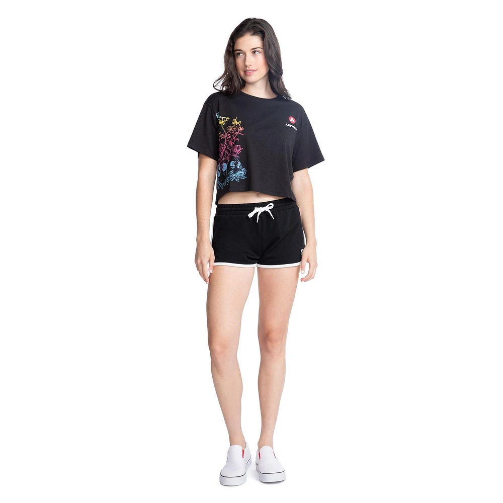 AIRWALK JERSEY CROPPED TEE