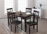 K-LIVING HELENA 55" DINING TABLE IN CUPPUCINO FINISH