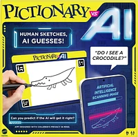 Pictionary Vs. AI Family Game for Kids and Adults and Game Night Using Artificial Intelligence, Mattel Games