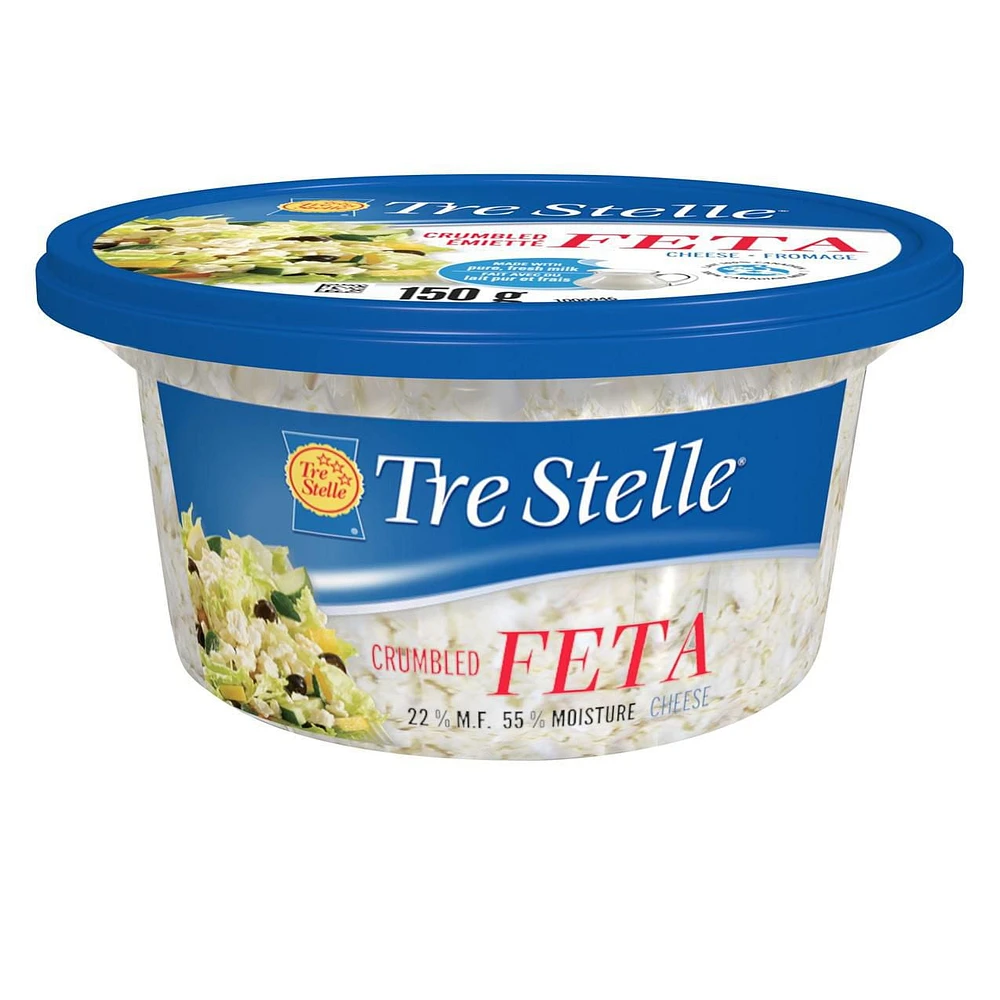 Tre Stelle Feta Crumbled Cheese, 150 g