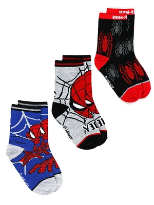 Spiderman 3 pack of socks for Boys, Size 3-6