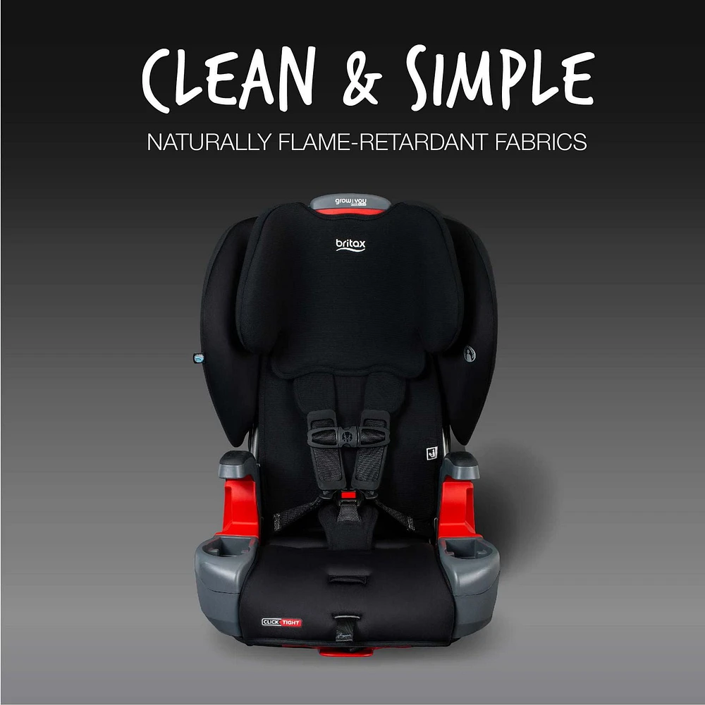 Britax Grow With You ClickTight Harness-2-Booster, Black Contour SafeWash