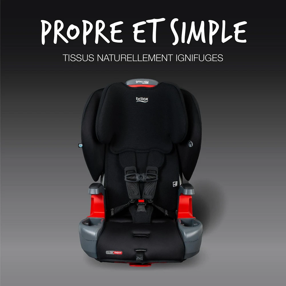 Britax Grow With You ClickTight Harness-2-Booster, Black Contour SafeWash