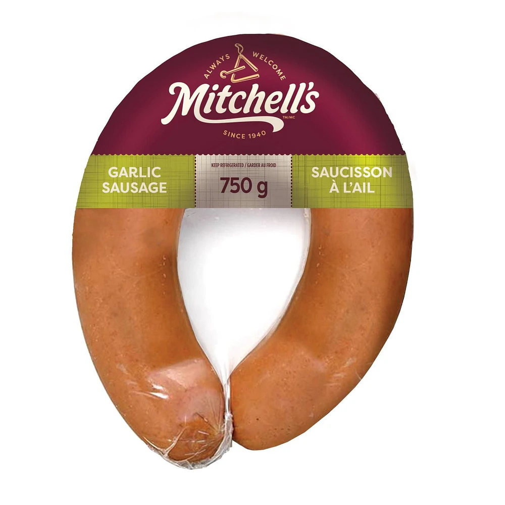 Saucisson à lail en collier Mitchell's 750 g