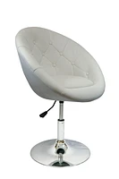 Nicer Furniture Rounded Leisure Bar Stool in White