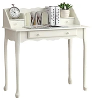 Monarch Specialties Computer Desk, Home Office, Laptop, Storage Drawers, 36"l, Work, Wood, White, Traditional