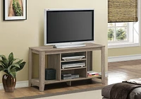 Monarch Specialties Tv Stand, 48 Inch, Console, Media Entertainment Center, Storage Shelves, Living Room, Bedroom, Laminate, Brown, Contemporary, Modern