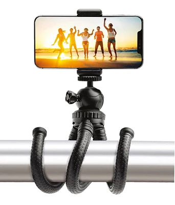 CJ Tech Universal Octopus Flex Tripod for Smart Phones and Cameras - Black