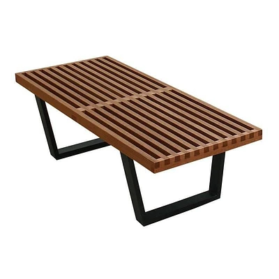 Nicer Furniture Nelson Bench in Walnut ft