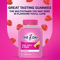 One A Day Multi+ Hair, Skin & Nails Multivitamin Gummies - Daily Vitamin Plus Support For Healthy Hair, Skin And Nails With Biotin And Vitamins A, C, E And Zinc For Women and Men, 120 Gummies