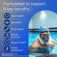 Multivitamines One A Day pour hommes de 50 ans et plus – Vitamines quotidiennes pour hommes contenant des vitamines A, B, C, D et E, du calcium, du sélénium, du magnésium et du zinc 90 comprimés