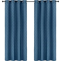 Safdie & Co. Curtain 84L Jacquard Brayden Navy