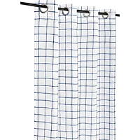 Safdie & Co. Curtain 84L Sheer Check Navy