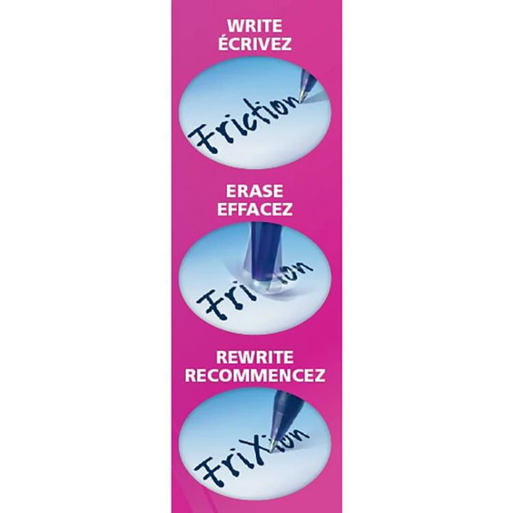 FriXion Ball Stylos effaçables - Assortis Pointe fine de 0.7mm, 4/pqt