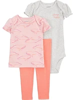 Carter's Child of Mine Ensemble 3 pièces baleine pour bébé fille