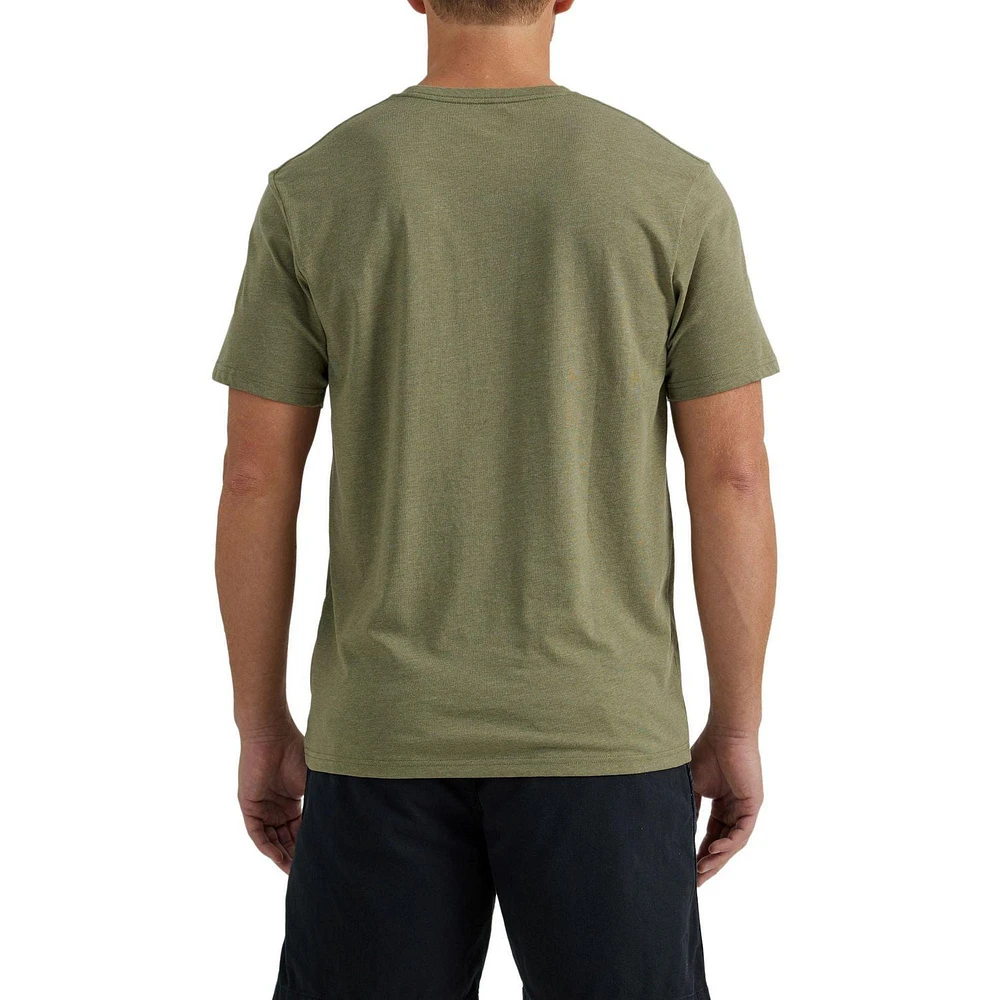 Men's Graphic SS Tee- Deep Lichen Green Motorcycle