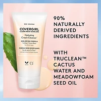 COVERGIRL Clean Fresh Skincare Hydrating Cream Cleanser™, With cactus water & meadowfoam seed oil, conditions & nourishes, 100% Vegan & Cruelty-Free, Hydrating Cream Cleanser