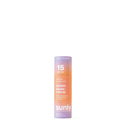 ATTITUDE sunly, Tinted Lip Balm, Coconut, SPF 15, 8.5g