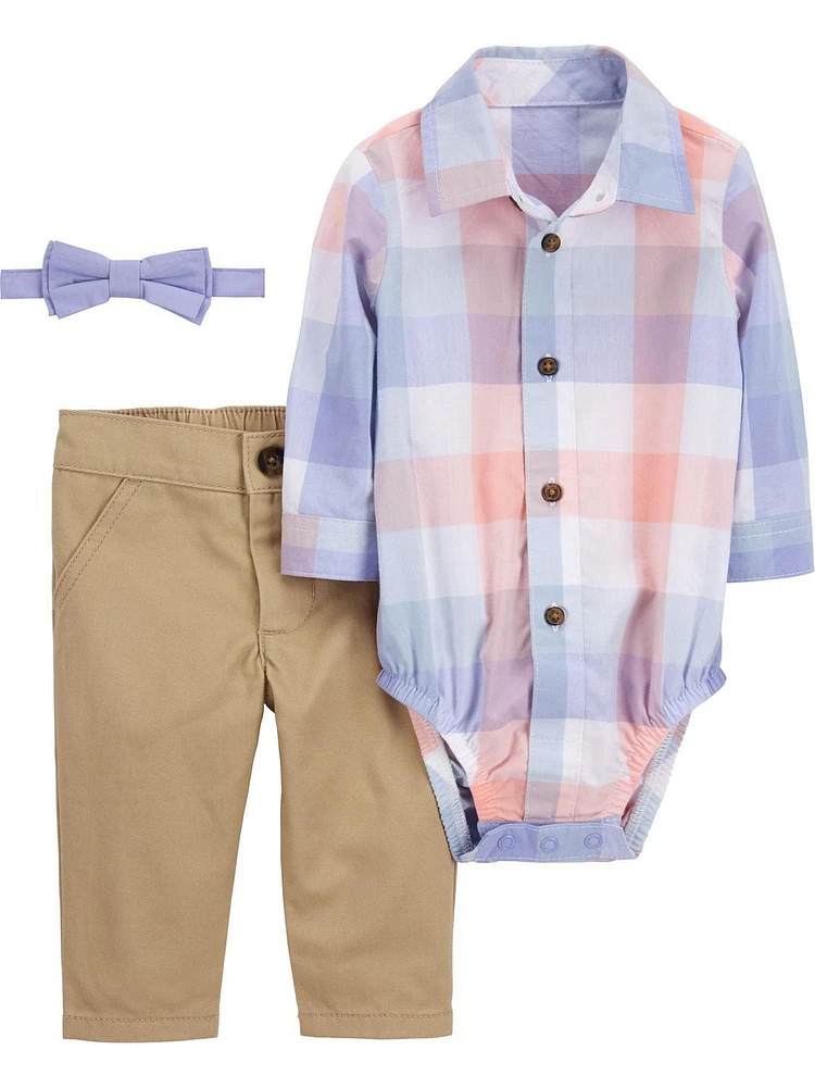 Carter's Child of Mine Baby Boys' Collared 3-Piece Set