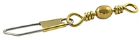 Danielson 1700SP-7 Swivel w/Safety Snap Single Bag Brass Size 7 6Pk, Swivel w/Safety Snap Single