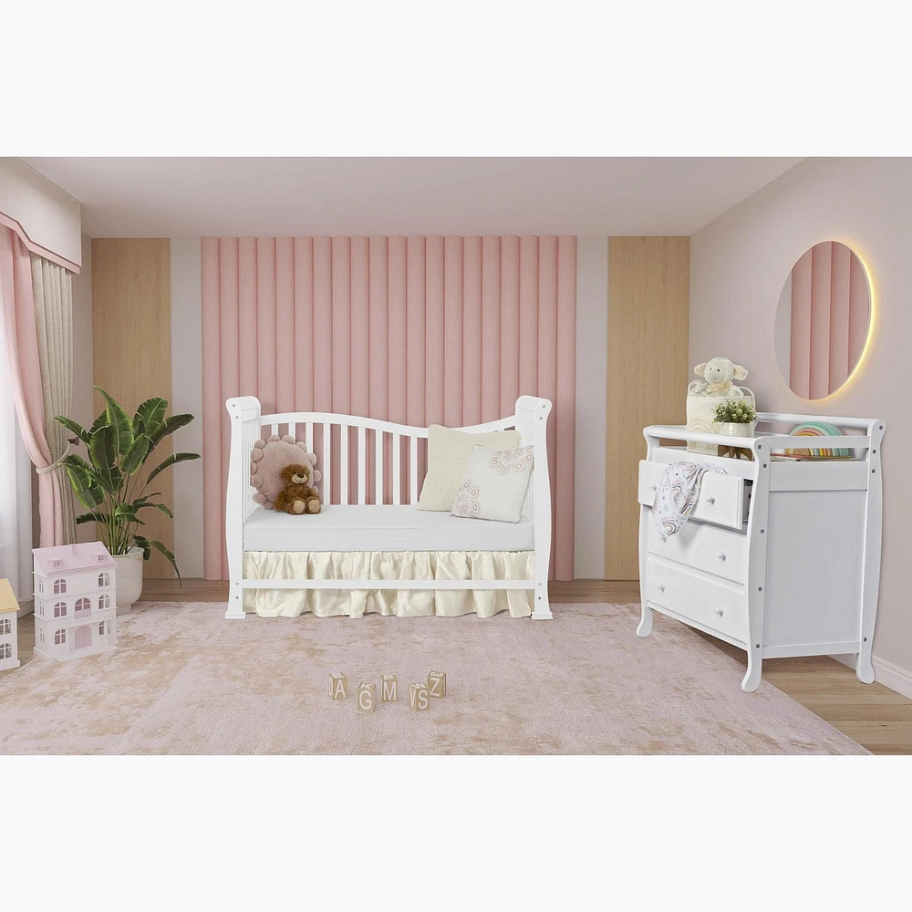 Dream On Me Violet 7-in-1 Convertible LifeStyle Crib, Model #655