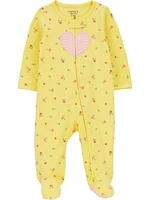 Carter's Child of Mine Baby Girls' Heart Sleep N Play Outfit